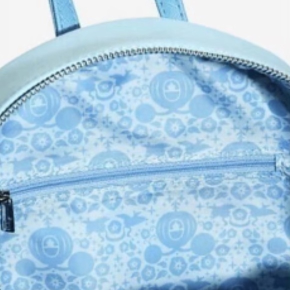 Loungefly Disney Princess Cinderella Blue Dress Bow Cosplay Backpack